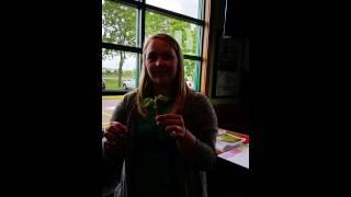 Danielle Denu staging soybeans