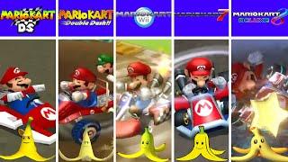 Evolution of Mario's Banana Attack in Mario Kart Games (1992-2024)