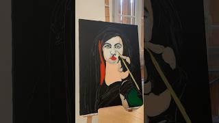 Flora the Artist #artwork #art #artist #painting #acrylicpainting #asmr #satisfying #amazing