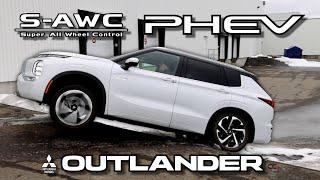 Mitsubishi Outlander PHEV S-AWC diagonal test: Small roll back !