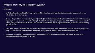 World of Warcraft - Classic: What is a Loot Council - That's My BiS (LC-TMB) Loot System?