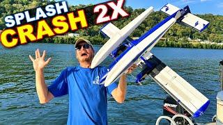 CRASHING RC Plane in the River OPPS!