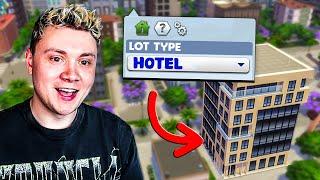Building a functional luxury hotel in The Sims 4