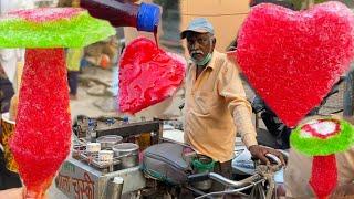 60 Years Old Uncle Selling Amazing Ice Gola Rs. 20 /- Only On His Cycle | Indian Street Food