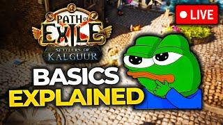 Path of Exile PLAYALONG - Basics Explained EXILE BOOTCAMP PART 1!maxroll