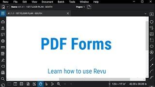 Bluebeam Revu: PDF Forms