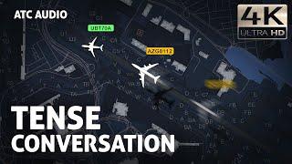TENSE Dialog between ATC and Pilot at JFK Airport. Real ATC Audio