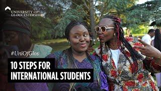 10 steps for international students at University of Gloucestershire