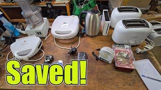 Monday Marathon 2 - Processing Ewaste picked up from a Charity Shop! Appliances, LG Phone & Sundries