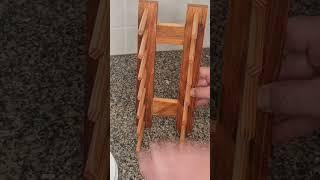 DIY plate stand result.