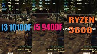 i3 10100 vs i5 9400f vs Ryzen 3600