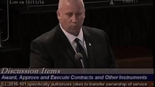 K9 Robbie at October 13, 2016 Town Council Meeting