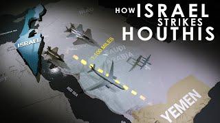 How Israel Launched AirStrikes Against Houthis? #israel #yemen