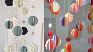 Easy paper birthday Decoration idea / handmade birthday decoration ideas at home /Easy Ideas