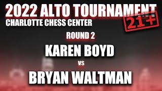 Round 2: Karen Boyd vs Bryan Waltman