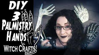 Witchy Home Decor DIY PALMISTRY HANDS ll Witchy Crafts