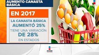 ¿Cómo aumentó la canasta básica en 2017? | Noticias con Francisco Zea