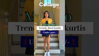 #meeshofinds trendy short kurti haul under 300/- for college outfit ideas  stylish tips #fashion