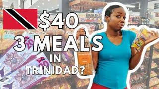 $40 Grocery Challenge Trinidad and Tobago | Can I Eat Breakfast, Lunch & Dinner?!