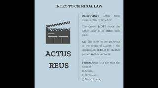 What is the Difference Between Actus Reus and Mens Rea? #canadianlaw #lawlibrary #learnlaw #criminal