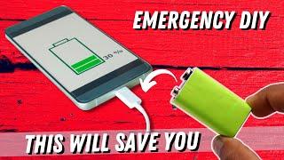 How to charge the mobile phone with any battery