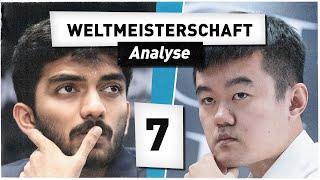 GUKESH vs DING || Partie 7 || Schach WM 2024