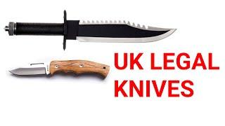 What is a UK legal knife?