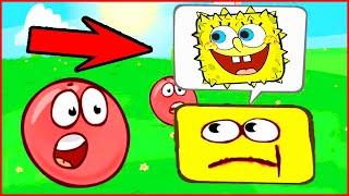 Red Ball 4 vs Boss Sponge Bob SquarePants.All Levels.Красный шарик против Босса Губки Боб