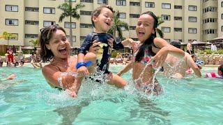 1 HORA de vlog sem cortes: o melhor da semana! Diversão em familia do parque aquatico.