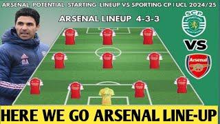 Arsenal vs Sporting Lisbon: Confirmed team news, predicted lineup and latest for Champions League