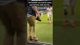 This Footballer was Mad because the Cameraman was Better than him | #shorts