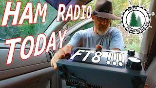 POTA ACTIVATION and Walk Through using FT8 in the HF Signals sBitxV3 Ham Radio