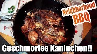 Geschmortes Kaninchen aus dem Dutch Oven mit Neighborhood BBQ