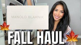 LUXURY FALL ESSENTIALS HAUL  NEW FARFETCH DISCOUNT CODE! TOM FORD, MANOLO BLAHNIK, GANNI & MORE