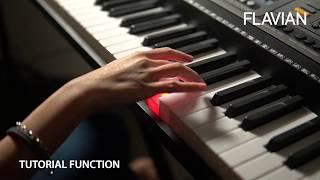 FLAVIAN MK-816 61 Keys Key Lighting Digital Piano Electronic Keyboard with Teaching App