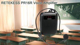 @Retekess  PR16R Portable Teacher Voice Amplifier with Microphone Introduction