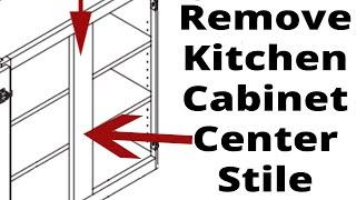 How to Remove Kitchen Cabinet Stile Center Rail Mullion Removal