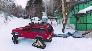 "Red" the Jeep on TANK TRACKS! (Mattracks) - Modern Cabin -