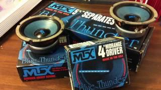 Old School MTX Blue Thunder Speakers - Plus a few PPI Amps