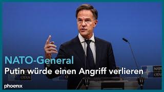 NATO-Verteidigungsministertreffen: Pressekonferenz mit Generalsekretär Mark Rutte | 12.02.25