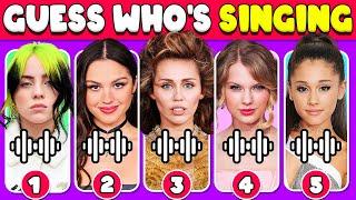 Guess WHO'S SINGING  | Most Popular Songs | Miley Cyrus, Taylor Swift, Olivia Rodrigo, The Weeknd