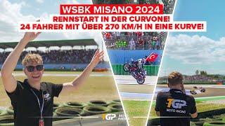 Rennstart in der Curvone bei 270 km/h! Letztes Rennen & grandiose Stimmung! – WorldSBK Misano 2024