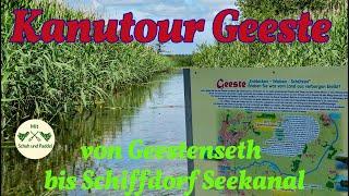 Kanutour mit Ally Tour 16.5 auf der Geeste von Geestenseth bis Seekanal Schiffdorf