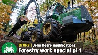 John Deere Forestry Equipment | Forestry with Haas Maschinenbau Part 1 | Harvester & Forwarder