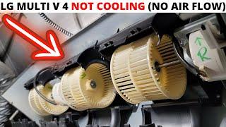 HVAC Service Call: LG Multi V No Air Flow (LG Concealed Duct Cleaning) Ducted LG AC Not Cooling