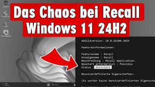 Ist bei eurem Windows 11 24H2 Recall aktiv? - Recall deaktivieren