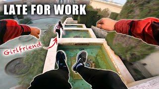 LATE FOR WORK (Epic Parkour POV in Barcelona)
