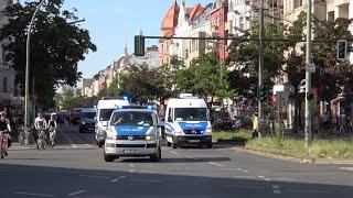 [Großeinsatz der Polizei ] Einsatzfahrten  Polizei + Berliner Feuerwehr  am 1.Mai in Berlin