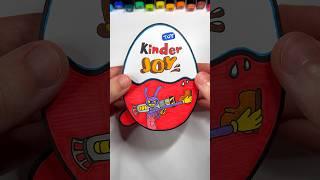 DIY Jax The Amazing Digital Circus 2 Kinder Joy | Paper Craft Ideas #shorts #papercraft