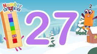 Numberblocks Magic Run Christmas - Numberblocks 27 Adventure 2 to find Another number 2 | Fanmade